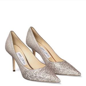 Jimmy Choo Size 40 Love Glitter Heels Pumps